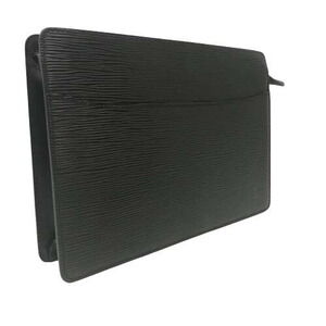 Louis Vuitton Pochette Homme Clutch Bag Shoulder Epi Noir Black